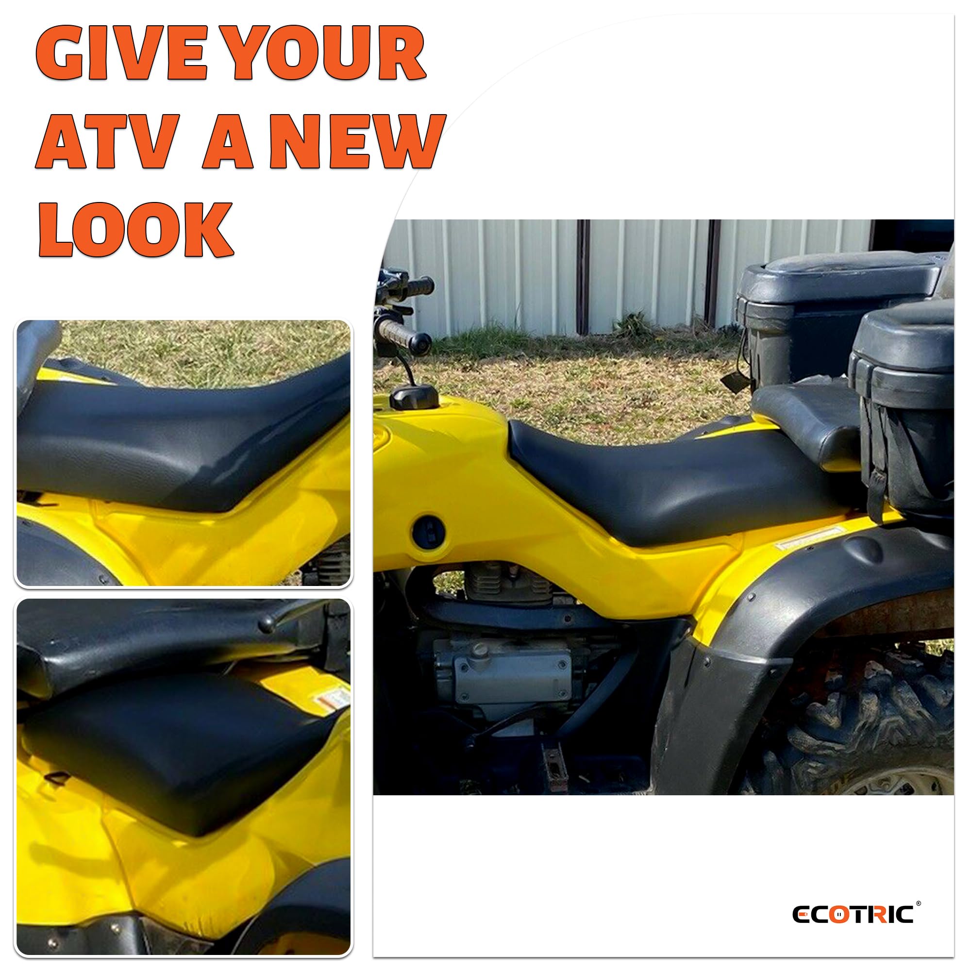 ECOTRIC seat buckle area demonstrates reinforced seam for stability
