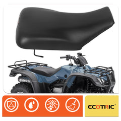 ECOTRIC seat side view shows durable construction for rugged riding
