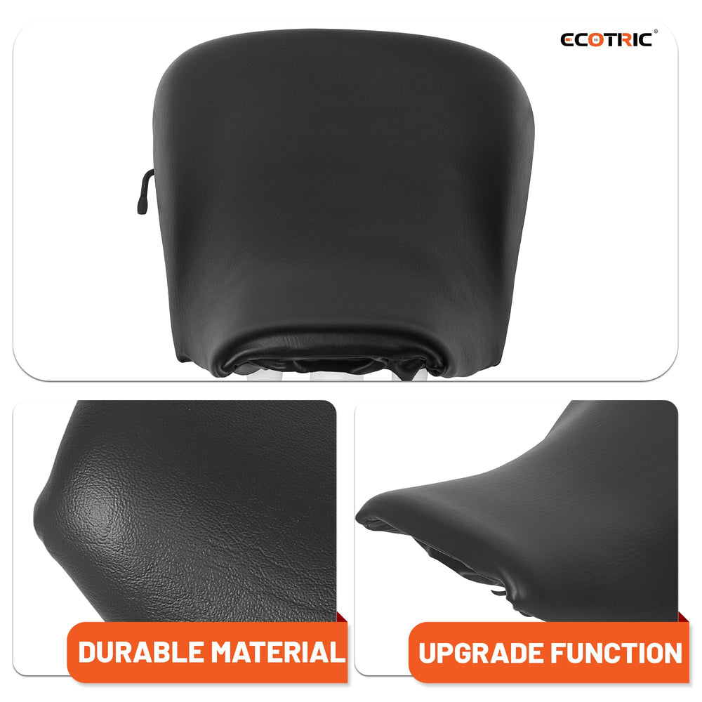 ECOTRIC seat stitch detail shows quality craftsmanship