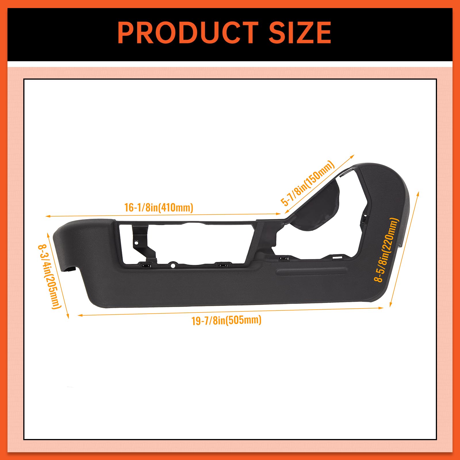 ECOTRIC seat trim panel with mounting hardware for easy upgrade