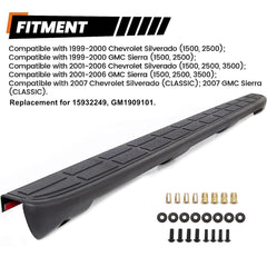 Close-up of ECOTRIC textured black tailgate cap for rugged look and durability