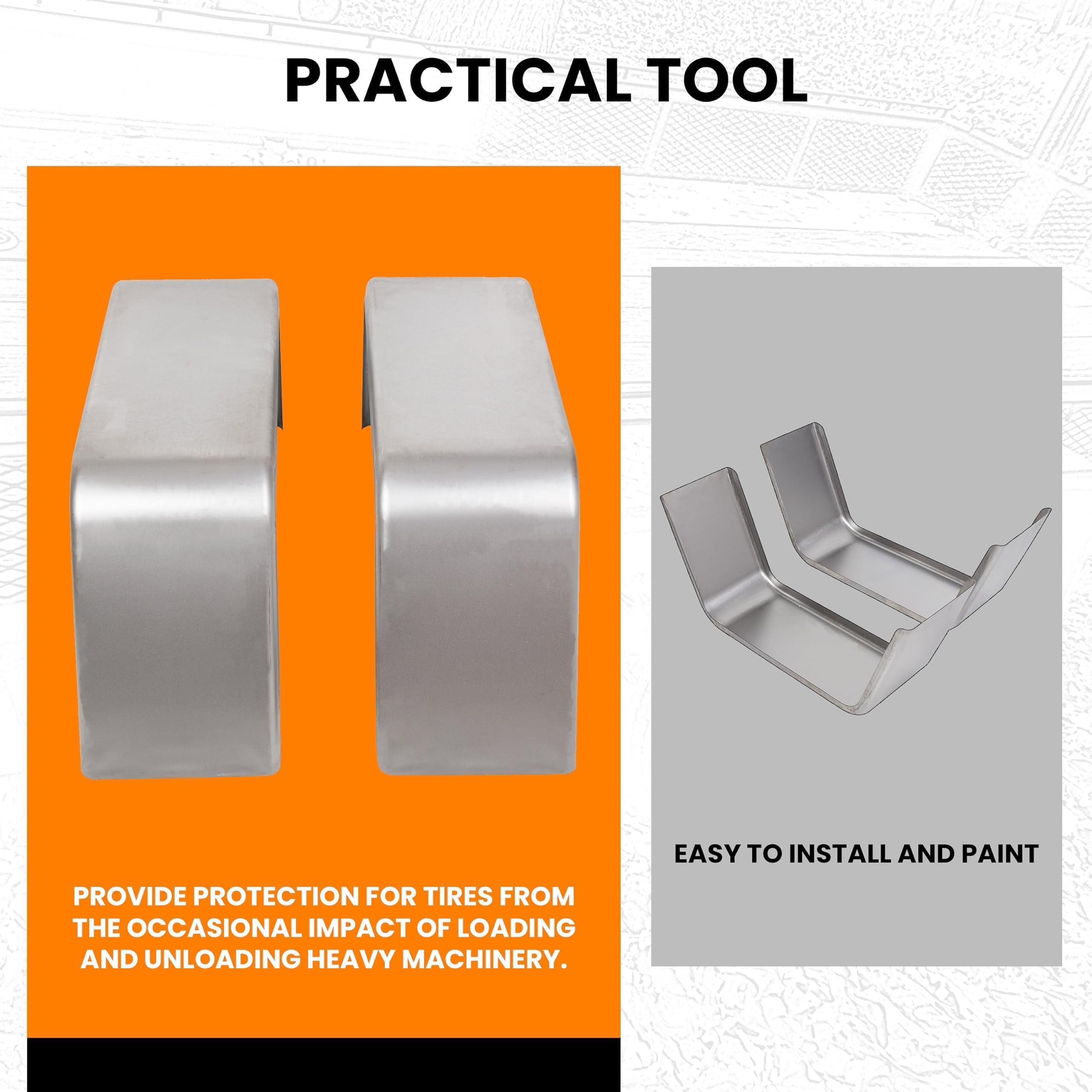 ECOTRIC square fender is compatible with 14-16 inch wheels on trailers