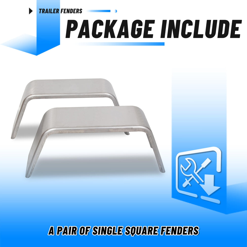 ECOTRIC square fender 2-pack includes a ready replacement set