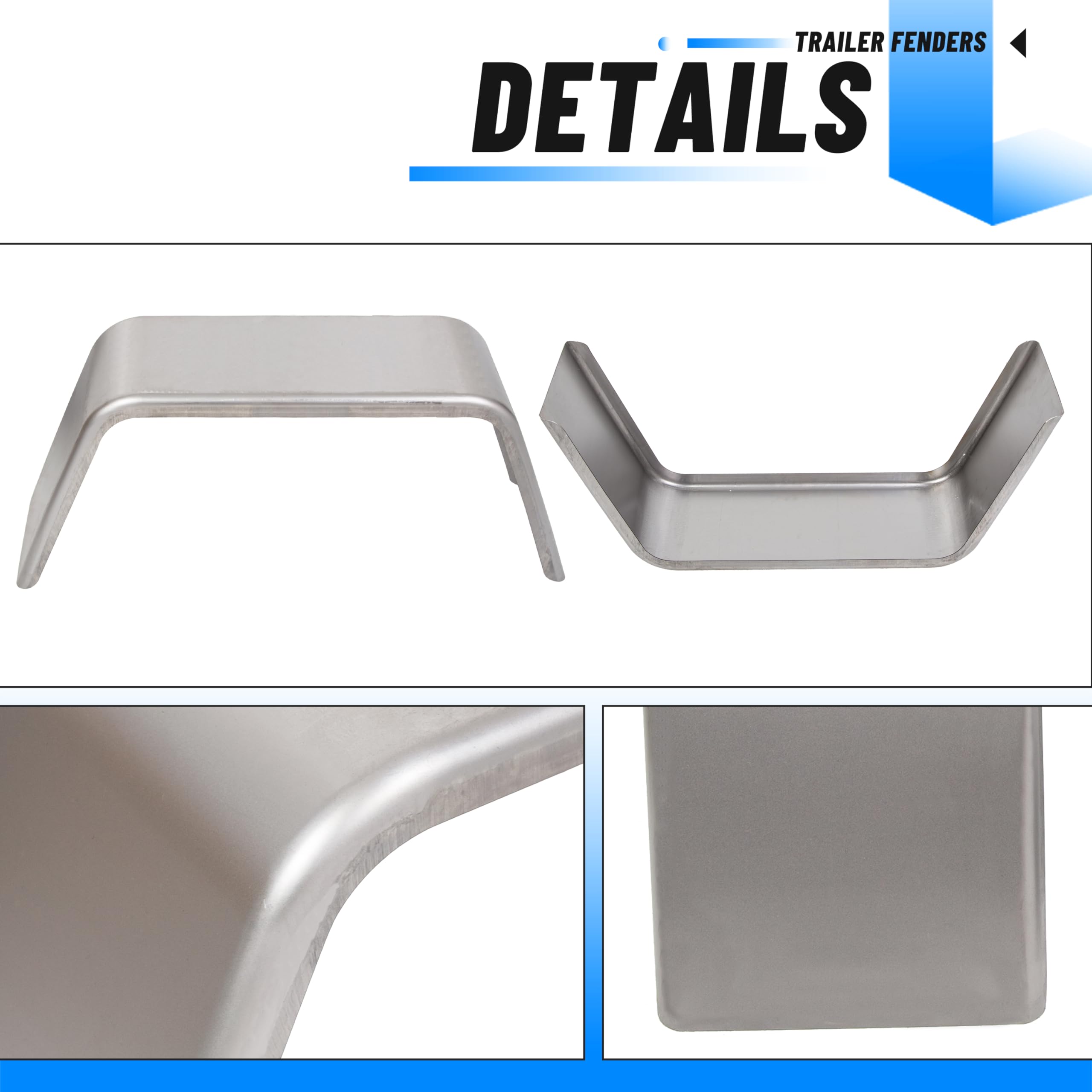 ECOTRIC square fender features a 90-degree edge for secure mounting