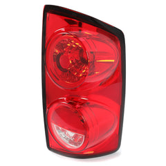 ECOTRIC tail light close-up showing red lens on Dodge Ram