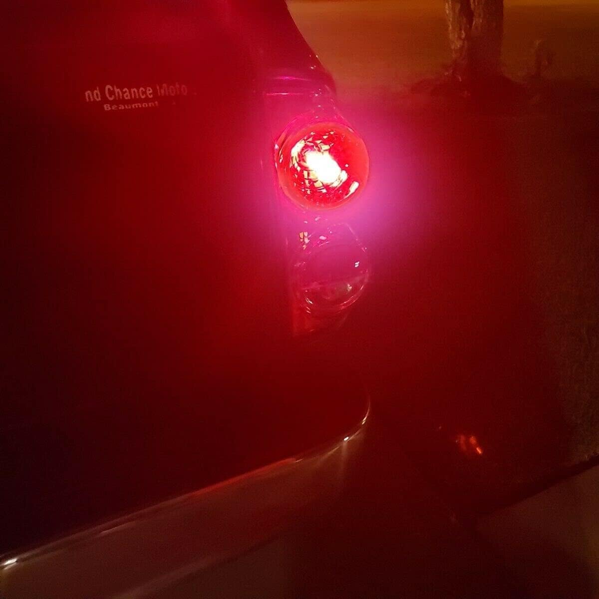 ECOTRIC tail light illuminated at night for Dodge Ram