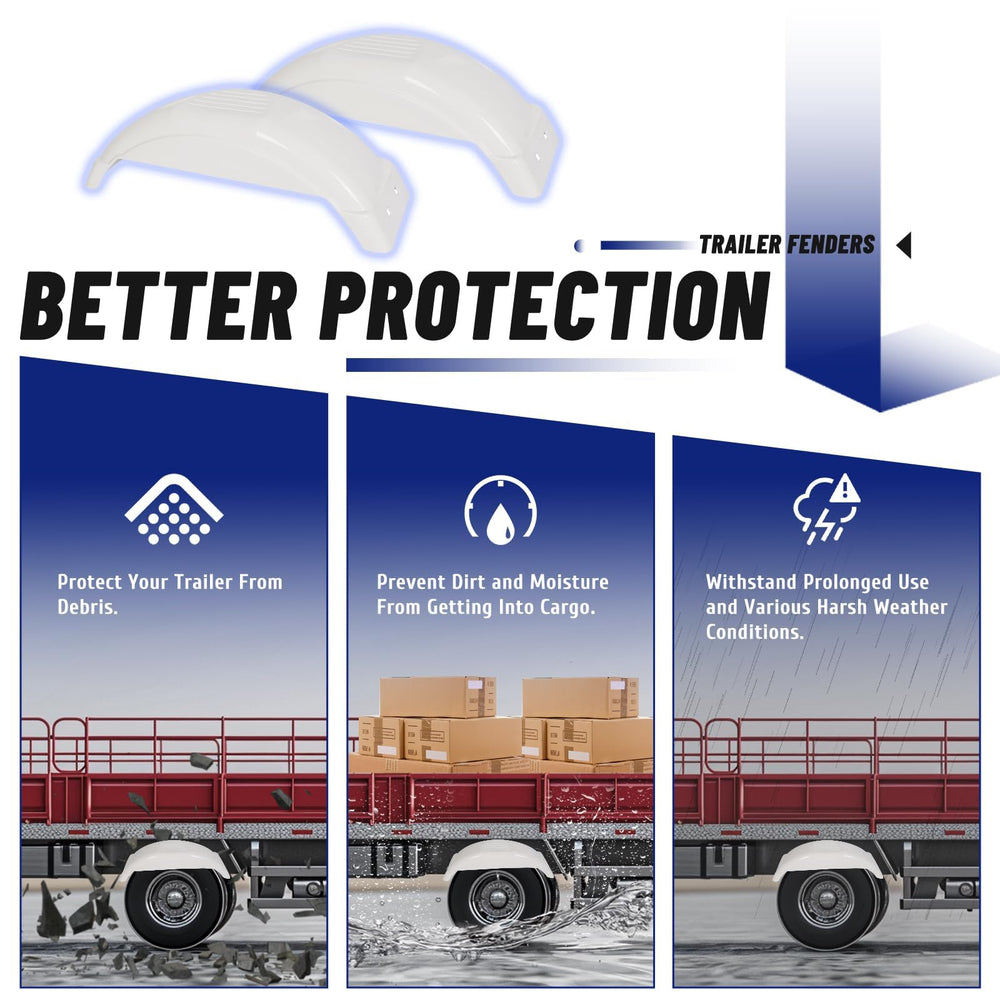ECOTRIC trailer fender skirt integrated design keeps cargo area tidy