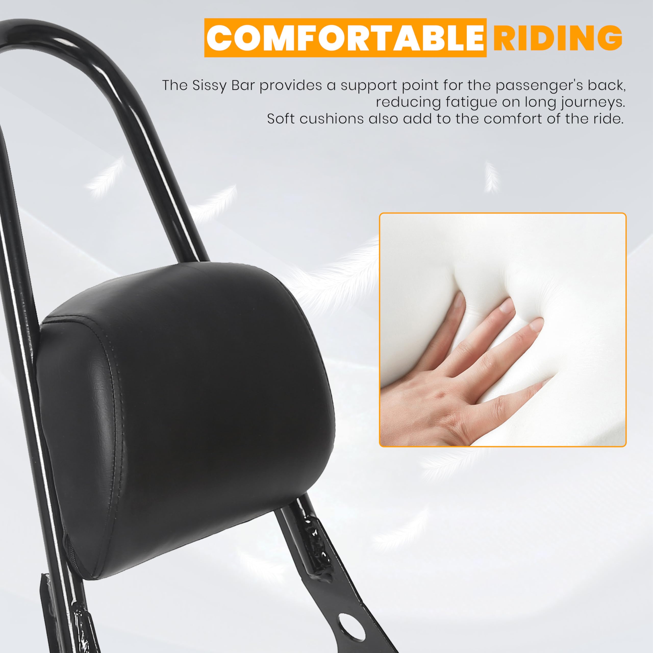ECOTRIC waterproof and dustproof material protects the backrest in all weather
