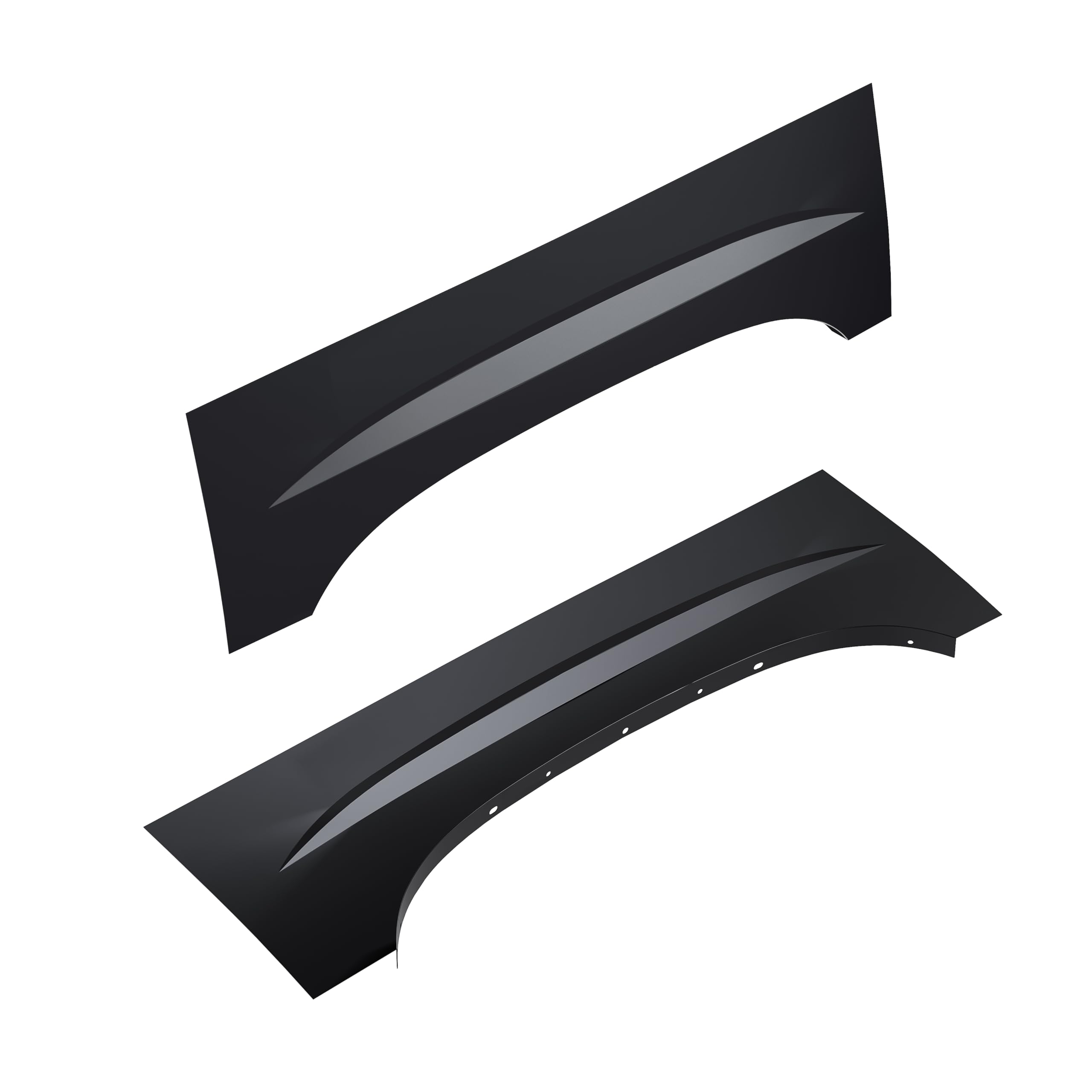 ECOTRIC wheel arch panel black finish provides durable protection