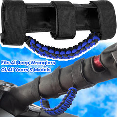 E-cowlboy 550 paracord grip handle provides secure, comfortable grip on off-road