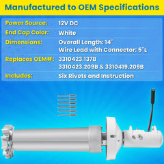 E-cowlboy 5-inch wire lead with connector enables reliable 12V power delivery.