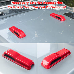 ABS plastic hinge cover by E-cowlboy with UV protection on red finish