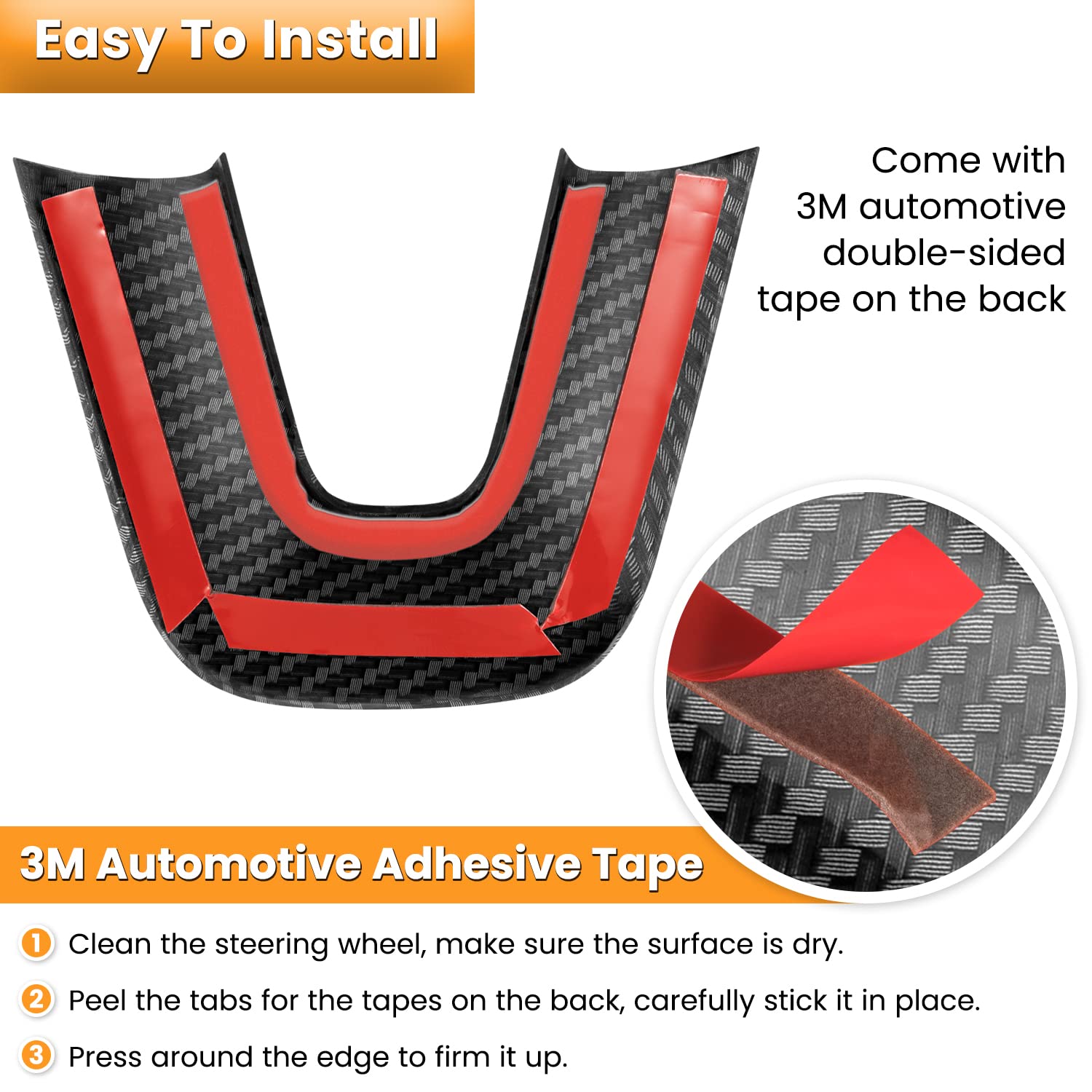 E-cowlboy adhesive tape ready for heat-assisted installation demonstrates easy mounting