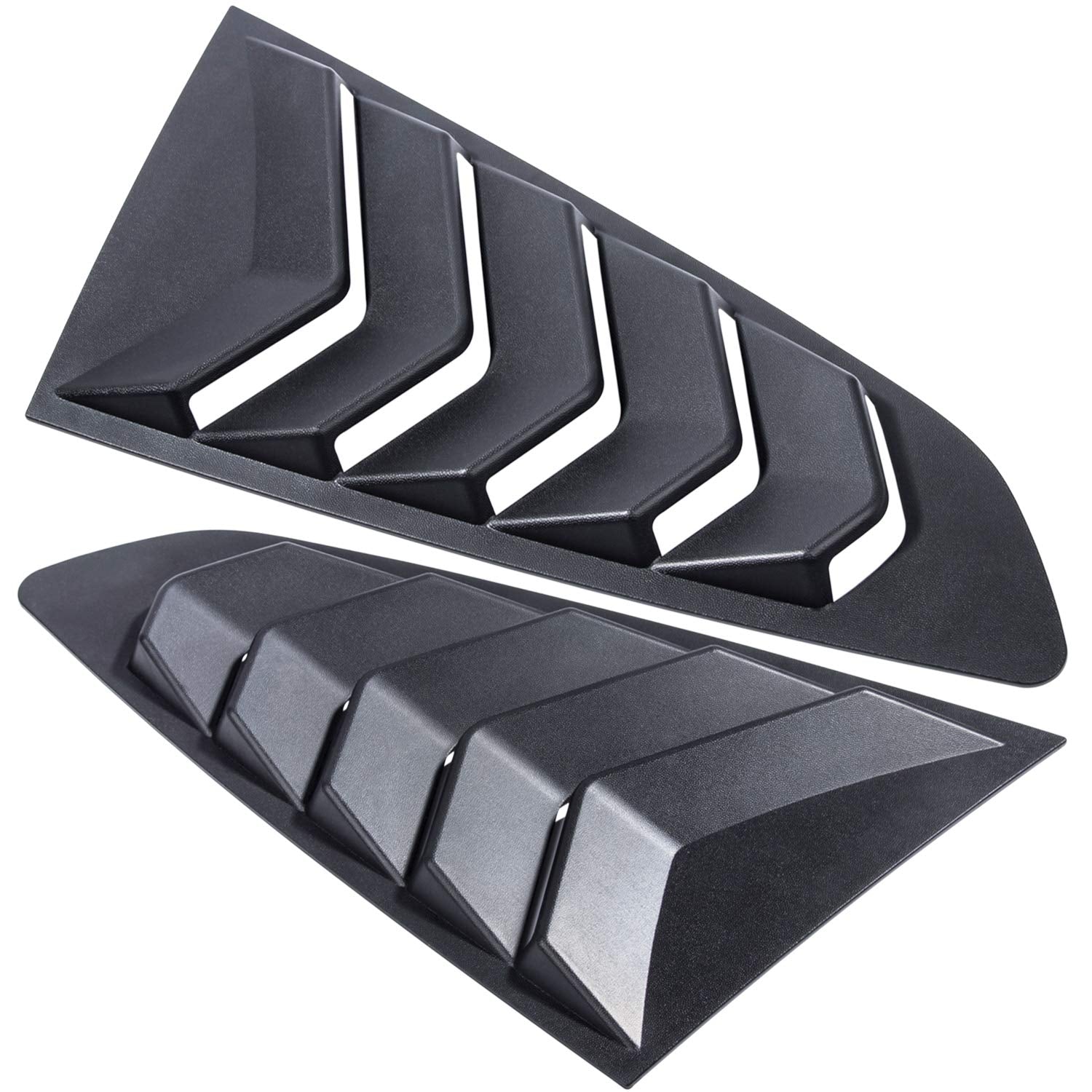 All-weather louvers maintain secure fit during daily driving