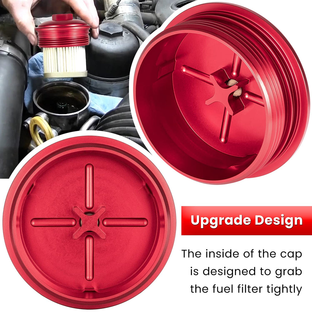E-cowlboy billet cap designed as direct replacement for plastic OEM cap.