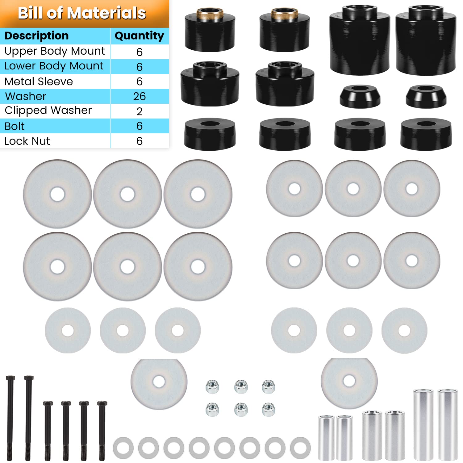 E-cowlboy steel sleeves included—precise fit and durable reinforcement