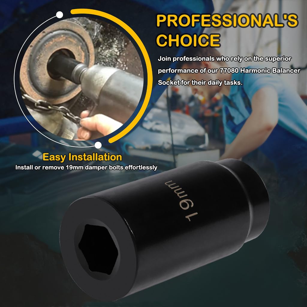 E-cowlboy harmonic balancer socket helps break loose stubborn crank bolts