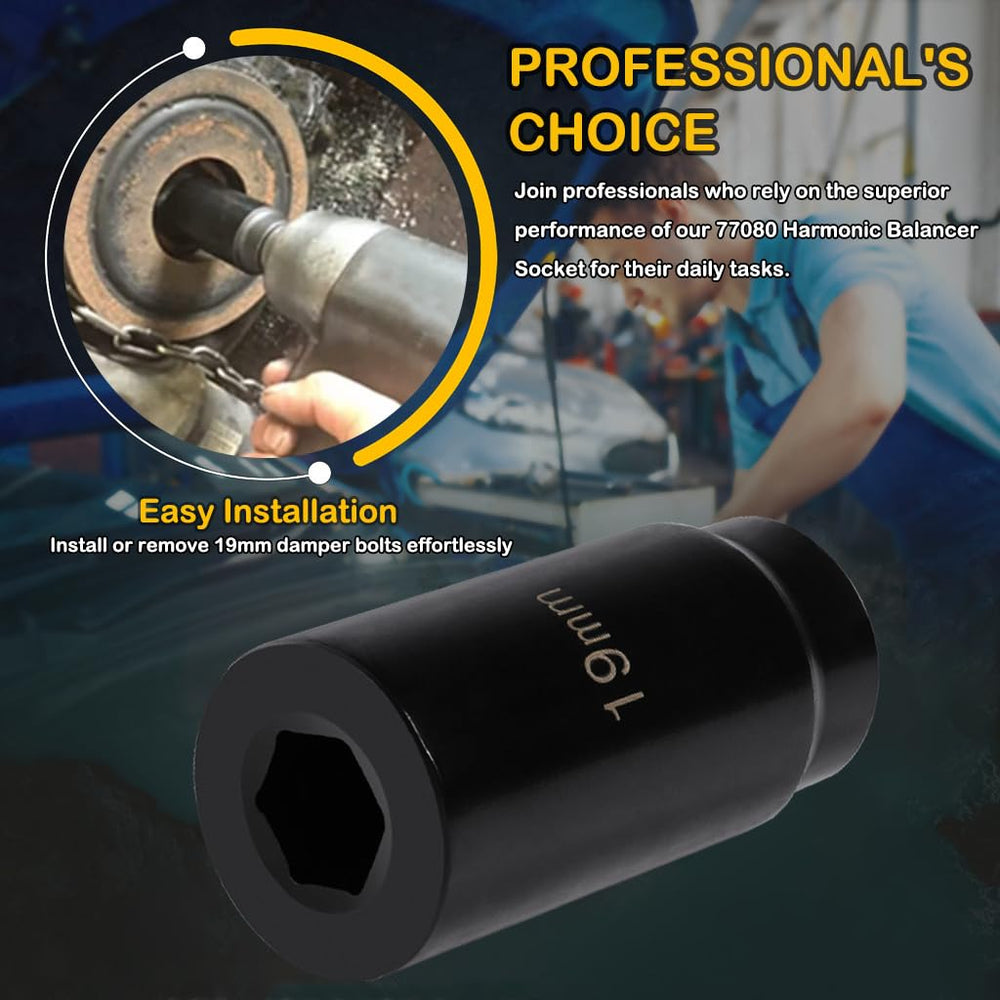 E-cowlboy harmonic balancer socket helps break loose stubborn crank bolts