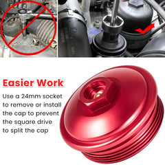 E-cowlboy cap includes 1/8 NPT port for fuel pressure monitoring.