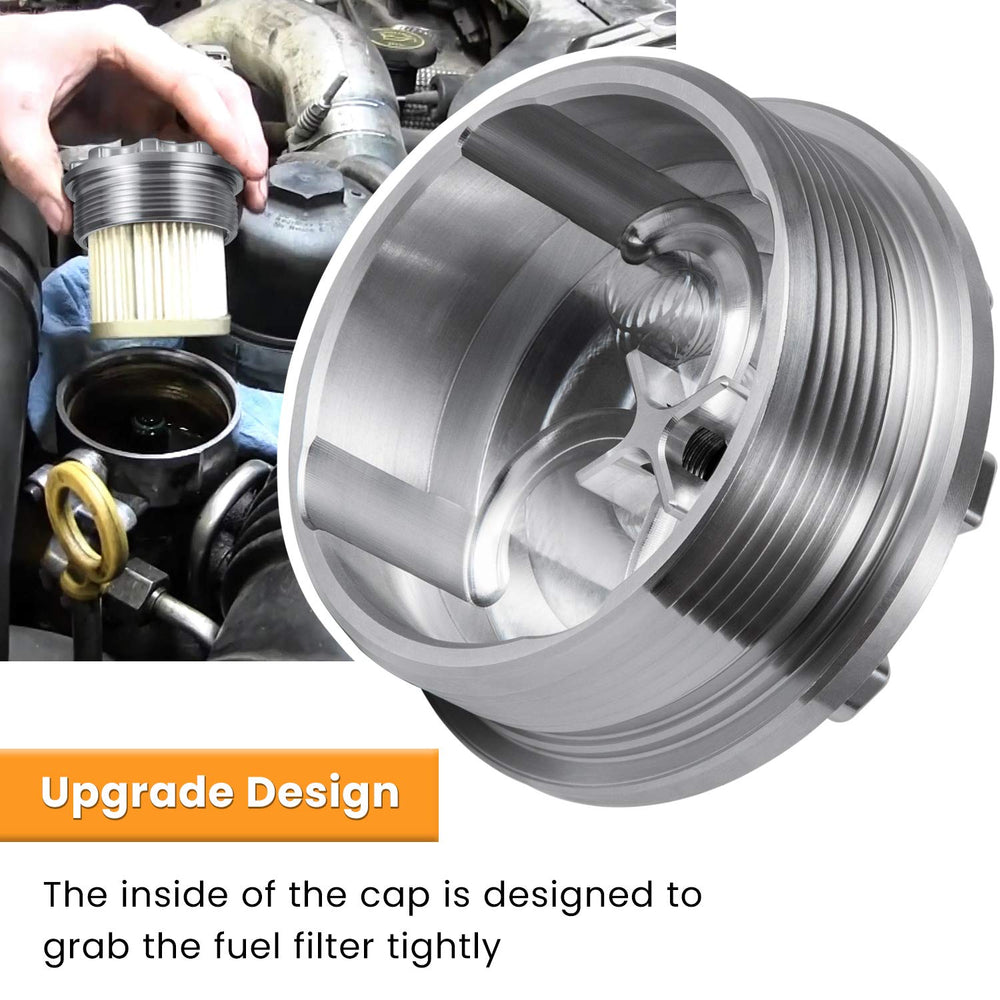 Durable upgrade over plastic caps in rugged conditions.