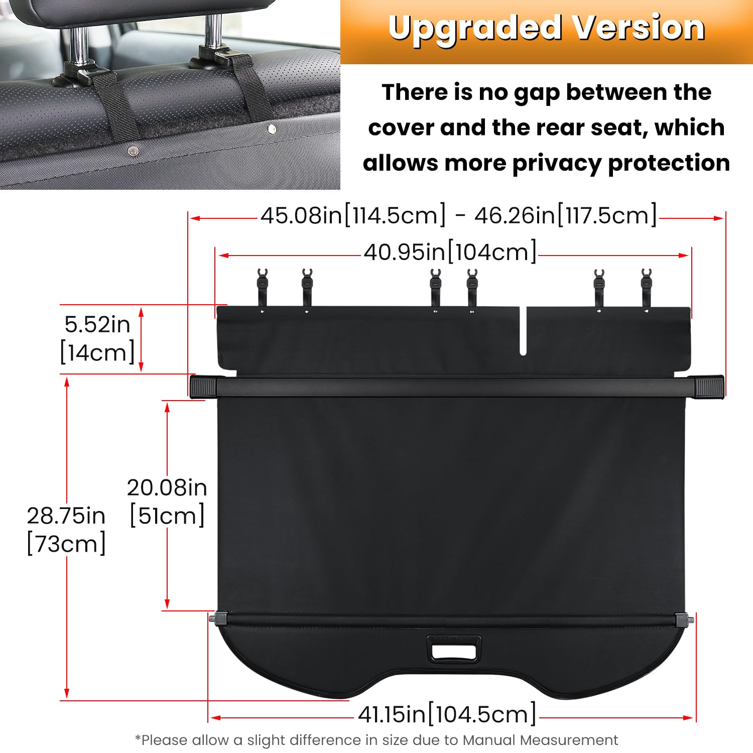 E-cowlboy cargo shield extends to cover valuables while parked.