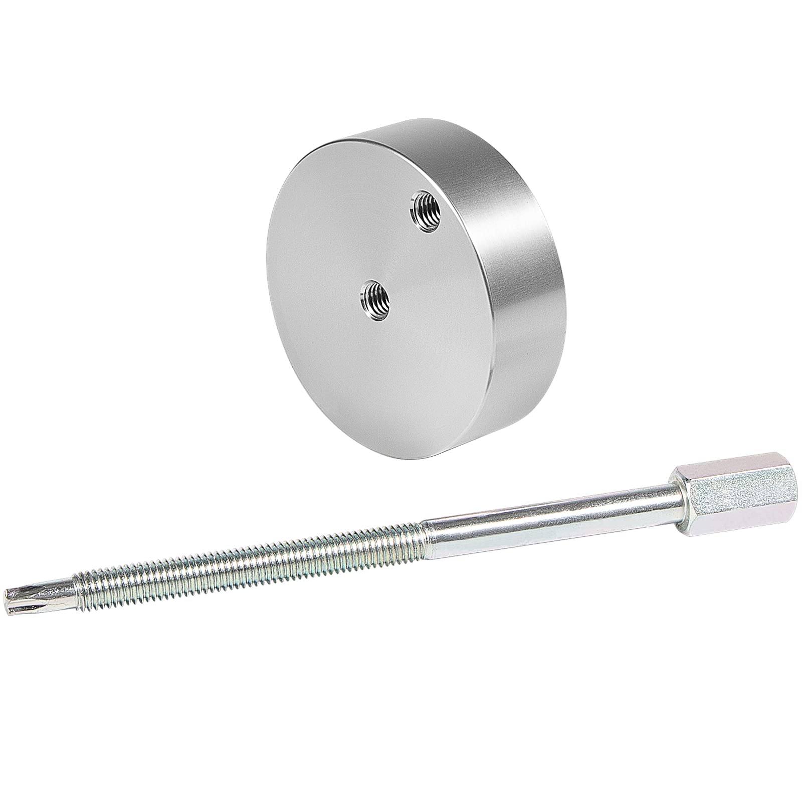 Clutch release tool in action for Can-Am Defender maintenance
