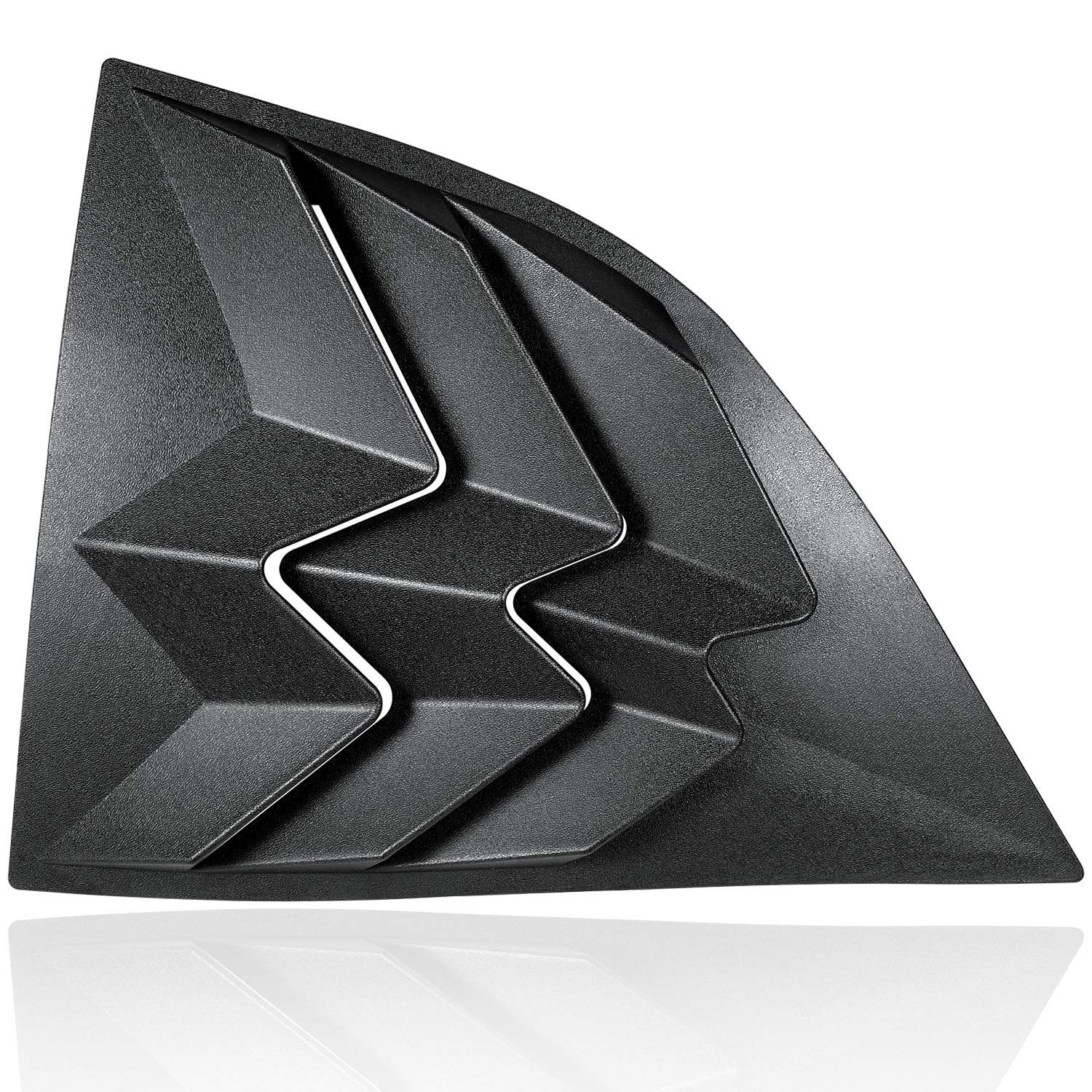 E-cowlboy matte black louvers upgrade appearance without permanent modification.