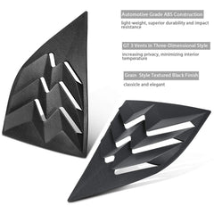 E-cowlboy Challenger louvers in matte black offer a stealthy, aggressive look.