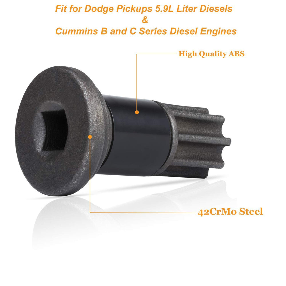 E-cowlboy Dodge Ram Cummins pump puller visual aid during removal.