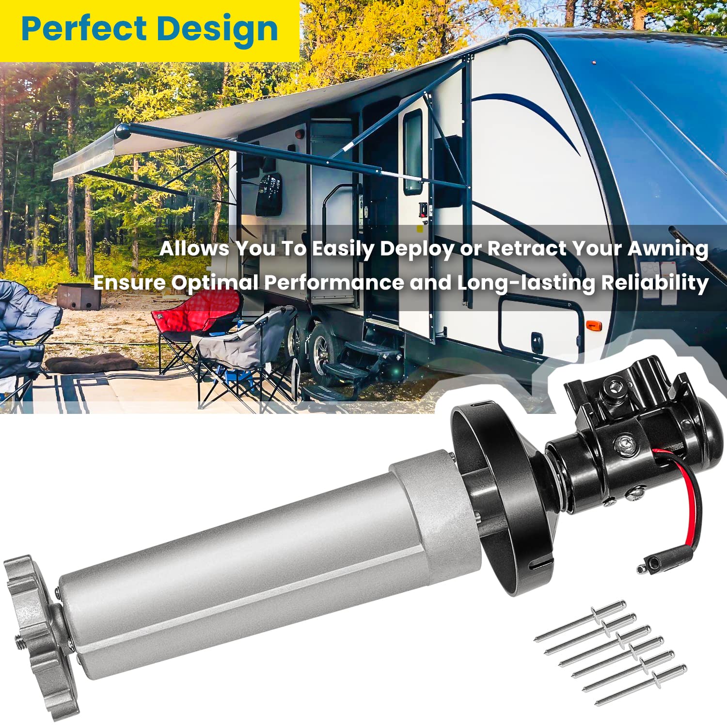 E-cowlboy Dometic 9100 5-inch wire lead supports easy wiring and setup