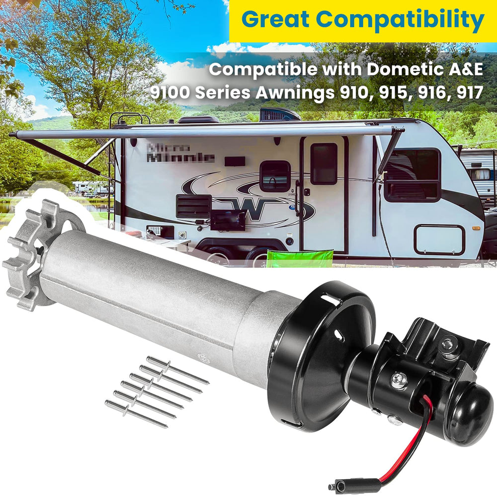 E-cowlboy Dometic 9100 black end cap enhances durability in outdoor use