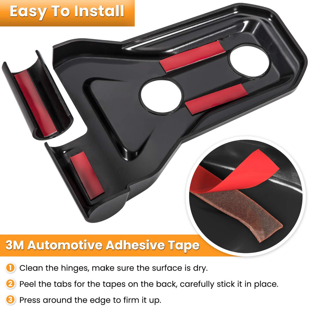 E-cowlboy door hinge cover hides scratches, boosting exterior aesthetics.