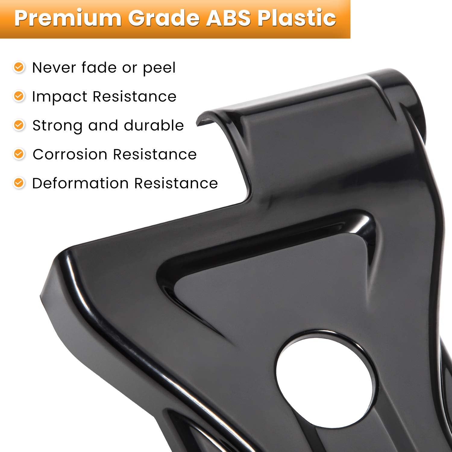 E-cowlboy easy-install hinge cover with 3M tape, no drilling.