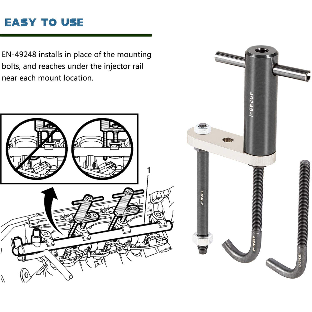 E-cowlboy EN-49248 mounted on rail bolts showing quick, secure attachment