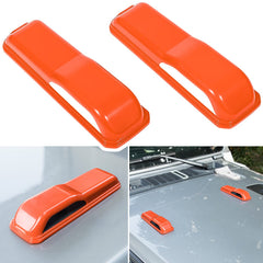 E-cowlboy engine hood hinge cover orange 2-pack enhances exterior style.