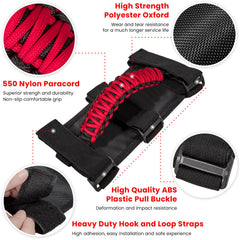 Ergonomic, non-slip handle delivers a secure grip during off-road adventures.