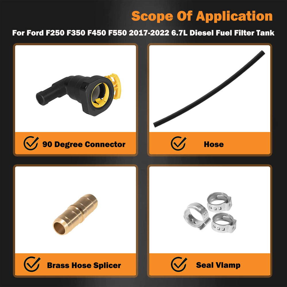 E-cowlboy tank sending unit connector visual for secure fuel system repair.