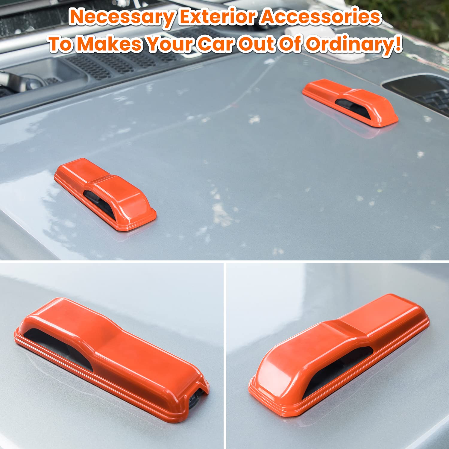 E-cowlboy Gladiator JT hinge cover orange 2-pack protects hinges from scratches.