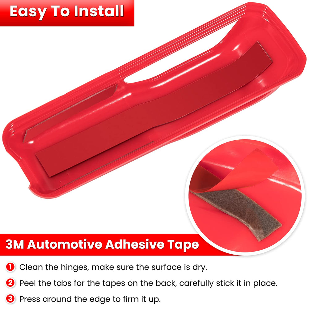 Gladiator JT hinge trim in red delivers durable exterior accent