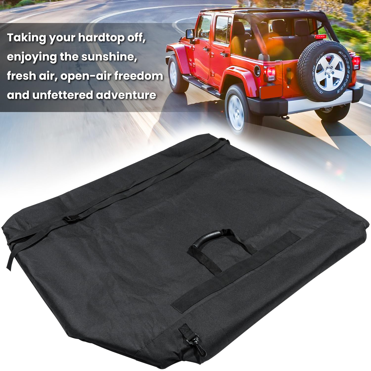 Vertical mounting straps keep panels organized without sacrificing cargo space