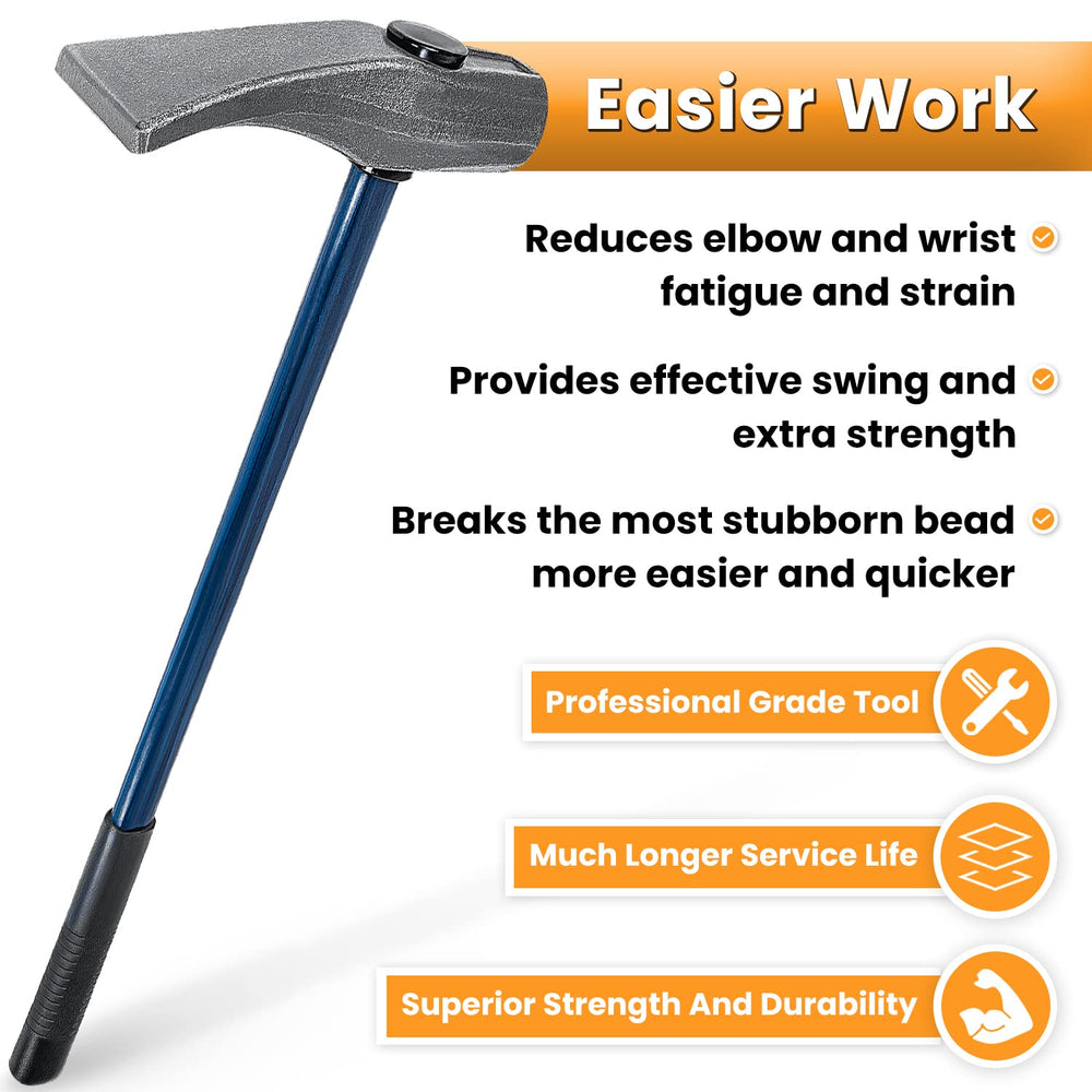 E-cowlboy high-carbon steel head delivers durable, reliable performance under heavy use.