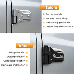 E-cowlboy rust-proof hinge cover in black stays looking new.