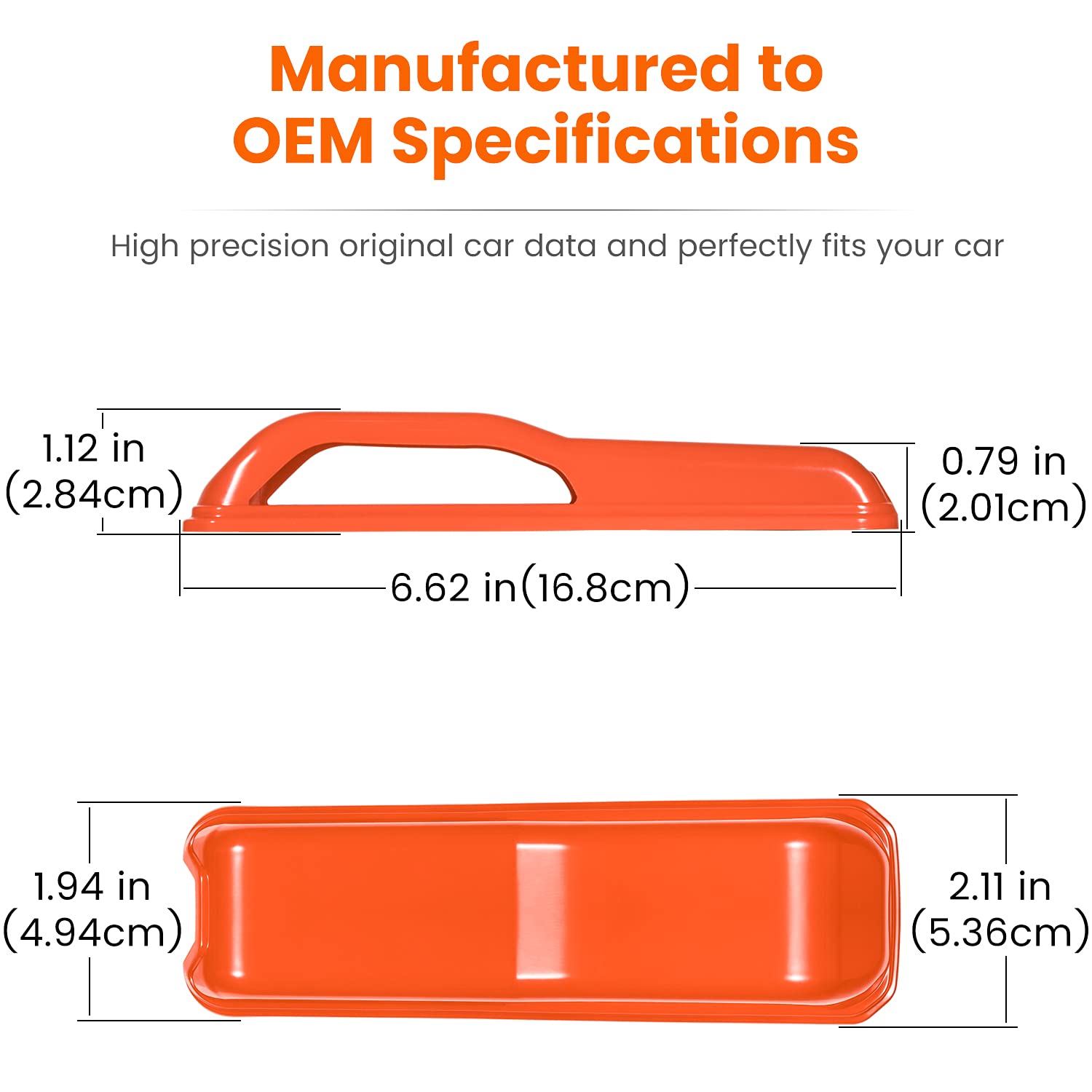 E-cowlboy hood-edge decor orange keeps hinges clean and easy to wipe.
