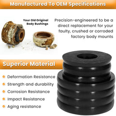 E-cowlboy KF04050BK polyurethane material offers durability and corrosion resistance.