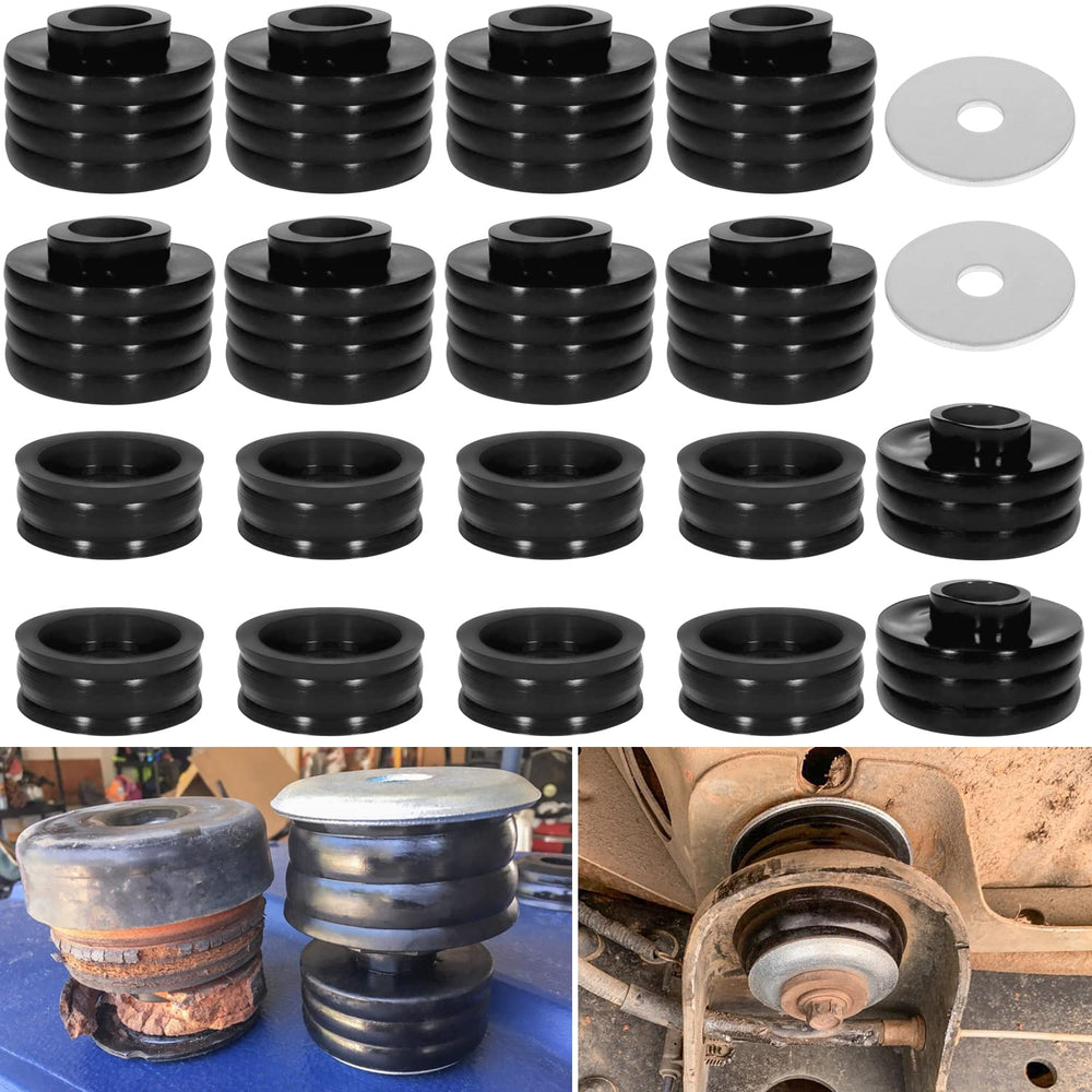E-cowlboy KF04050BK upper body mount for Ford F-250 ensures secure fit and cabin isolation.