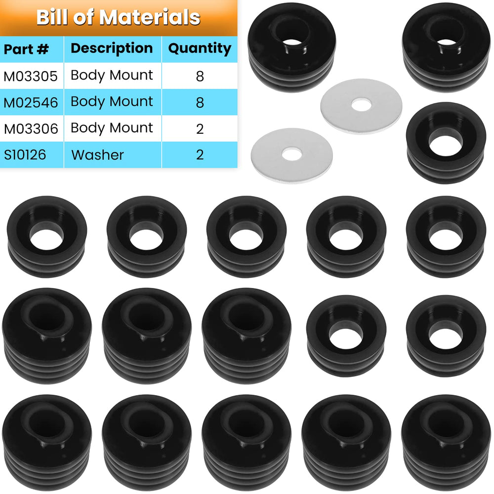 E-cowlboy KF04050BK washers for precise spacing and solid mounting.