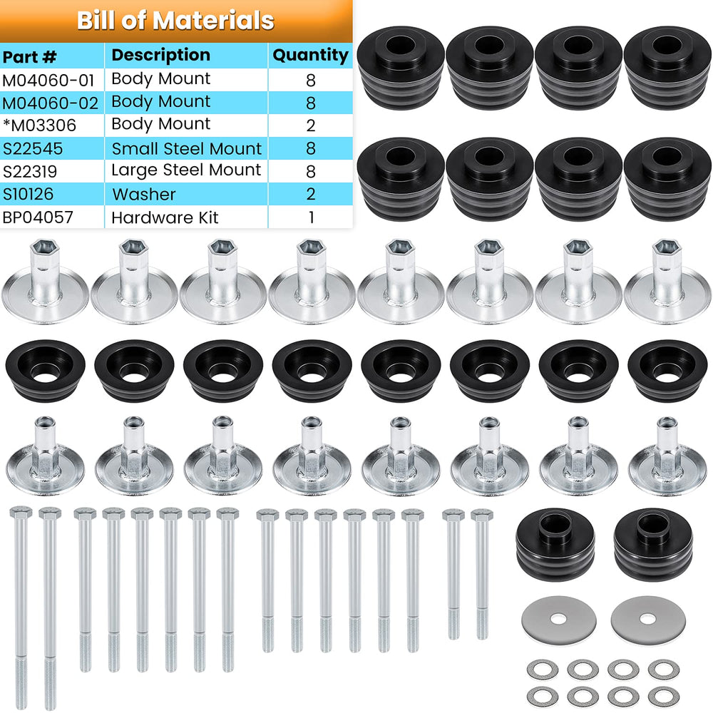 E-cowlboy KF04060BK steel sleeves and hardware ensure secure, long-lasting mounting.