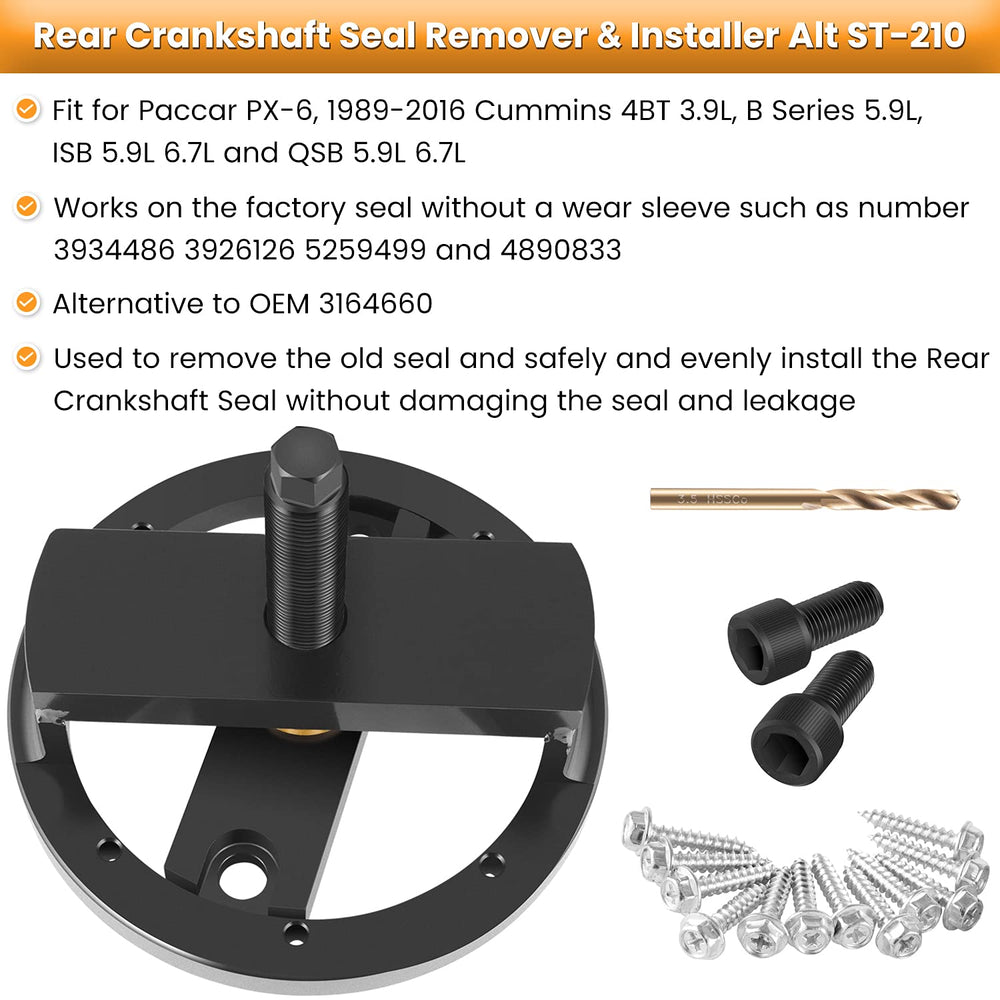 OEM-part compatible design for common Cummins replacement seals.