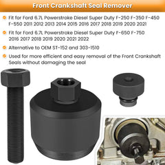 E-cowlboy rear crankshaft seal remover performing secure removal