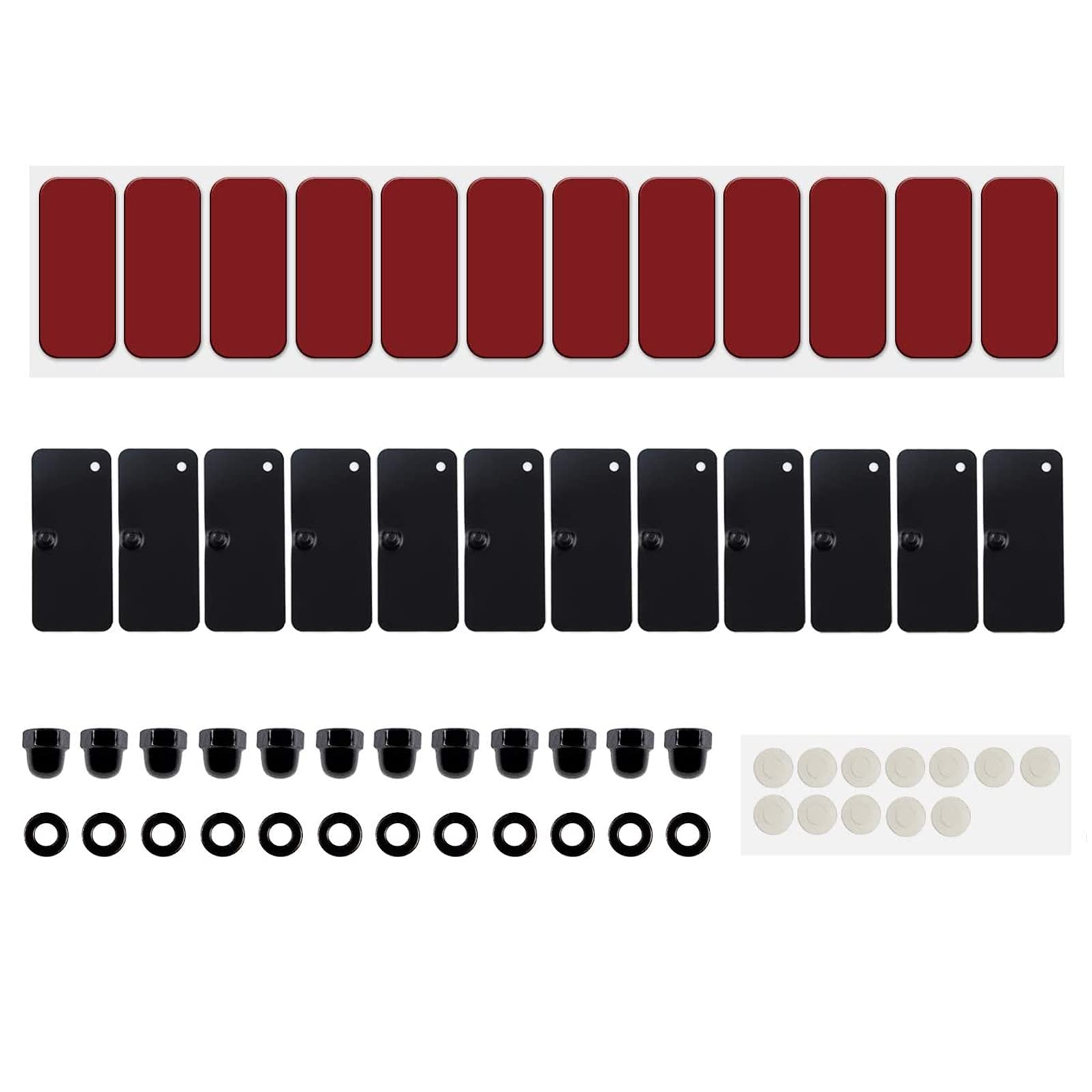 Ecowlboy rear window louvers kit with 3M tape enhances privacy and sun shading.